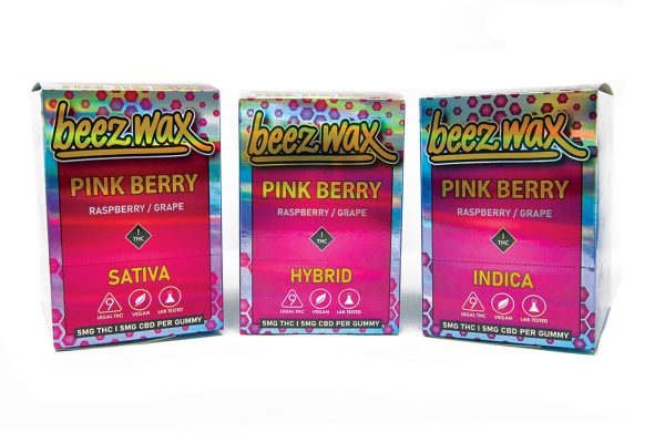 Holographic Pink Berry THC Gummies