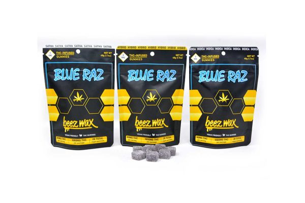 50MG THC Infused Blue Raz Gummies
