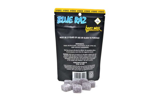 50MG THC Infused Blue Raz Gummies