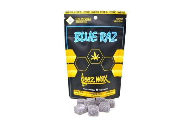 50MG THC Infused Blue Raz Gummies