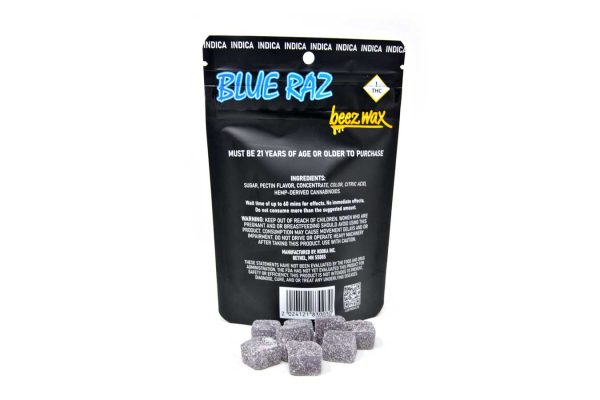 50MG THC Infused Blue Raz Gummies
