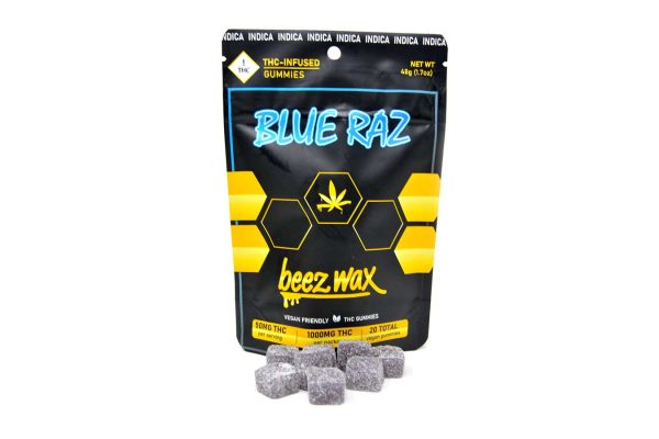 50MG THC Infused Blue Raz Gummies