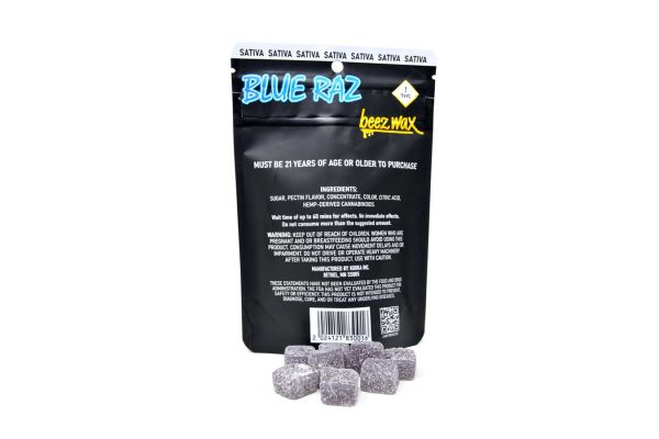 50MG THC Infused Blue Raz Gummies