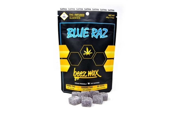 50MG THC Infused Blue Raz Gummies