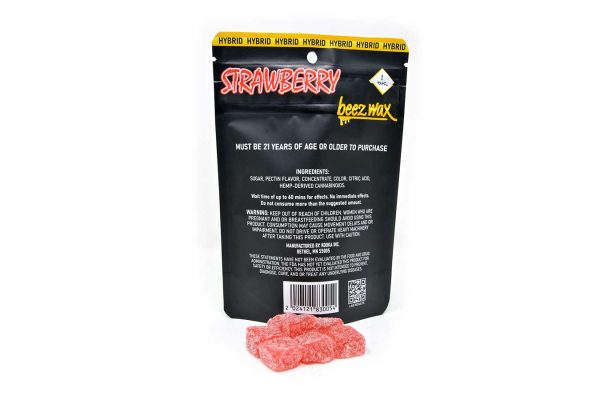 50MG THC Infused Strawberry Gummies