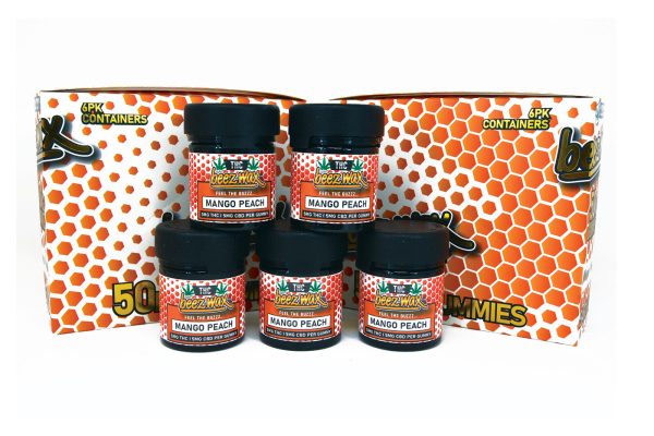 Beezwax Mango Peach THC Gummies