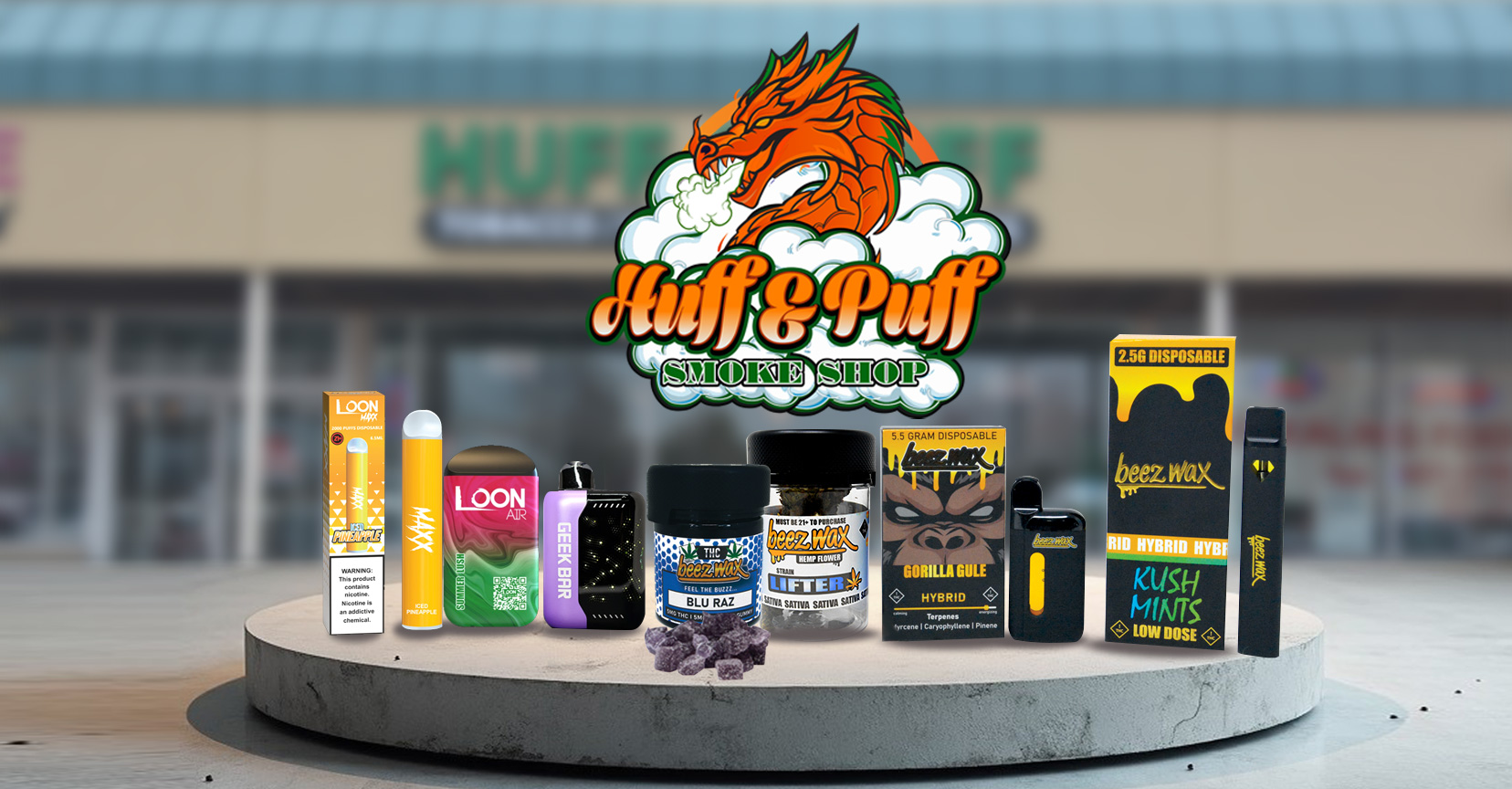 Huff and Puff Store Interior